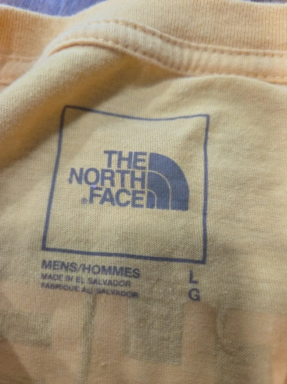 The North Face Men's Long Sleeve Tee in Yellow